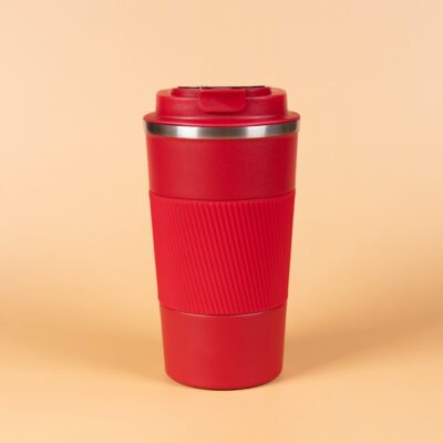 Termos z wyświetlaczem temperatury - czerwony