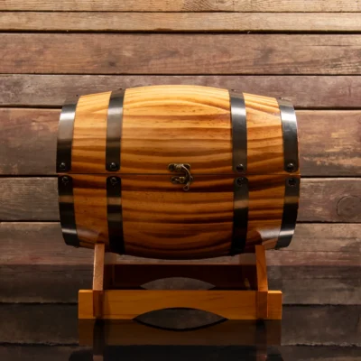 Zestaw beczka do whisky + szklanki i akcesoria